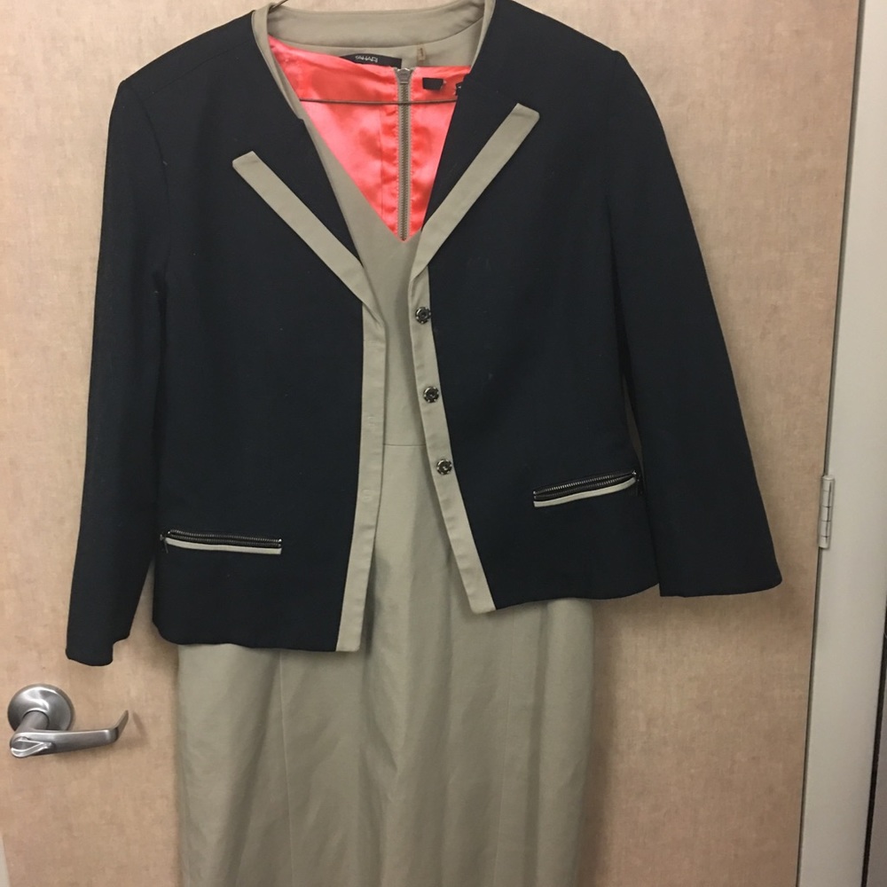 Two piece power woman boss suit